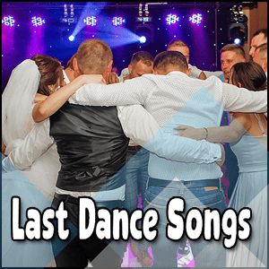A group of people dancing to last dance songs.