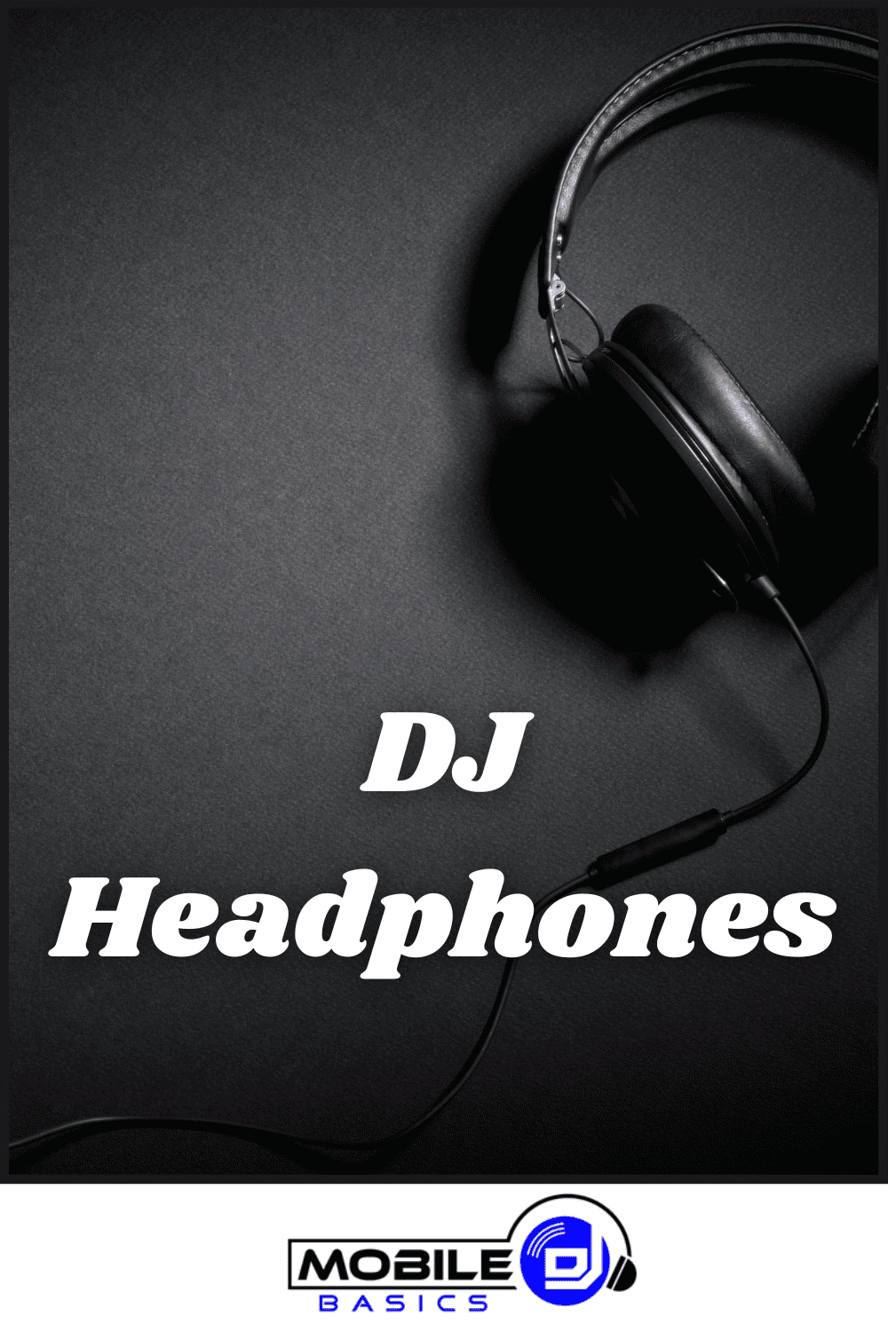 Black Background, DJ Headphones