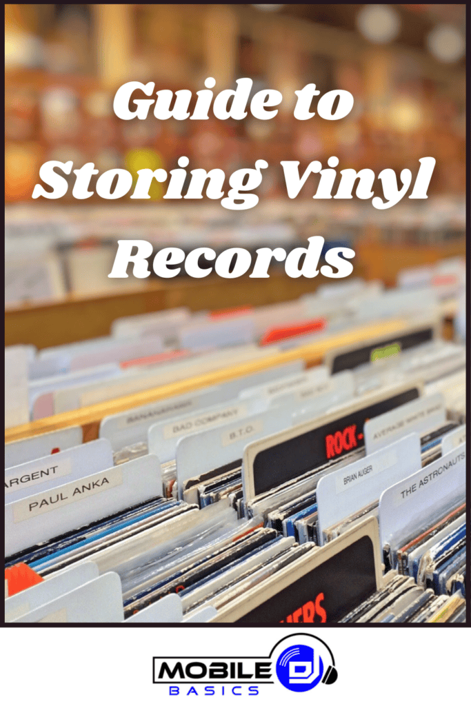 Storing vinyl records the right way.
