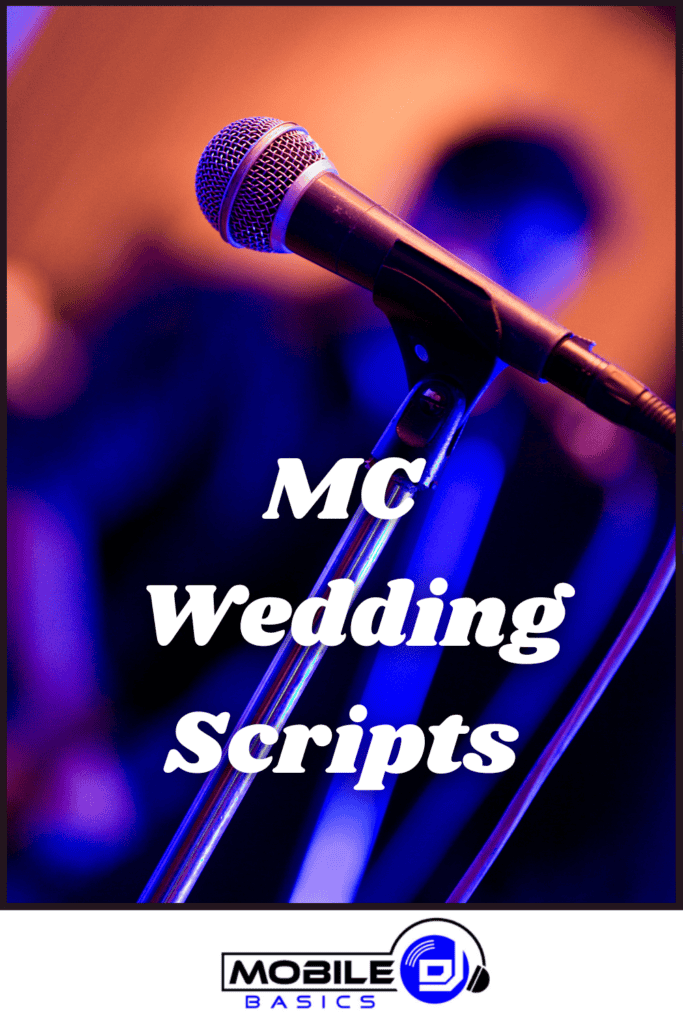 Go-to lines and attention statements for master of ceremony wedding scripts.