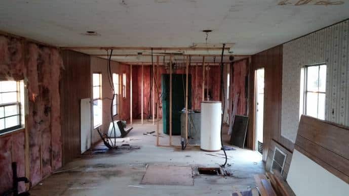 1979 single wide transformation - interior completely gutted