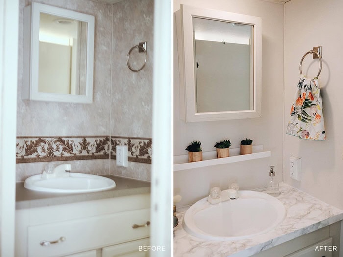 3 Cute Camper Decorating Ideas -5th wheel bathroom