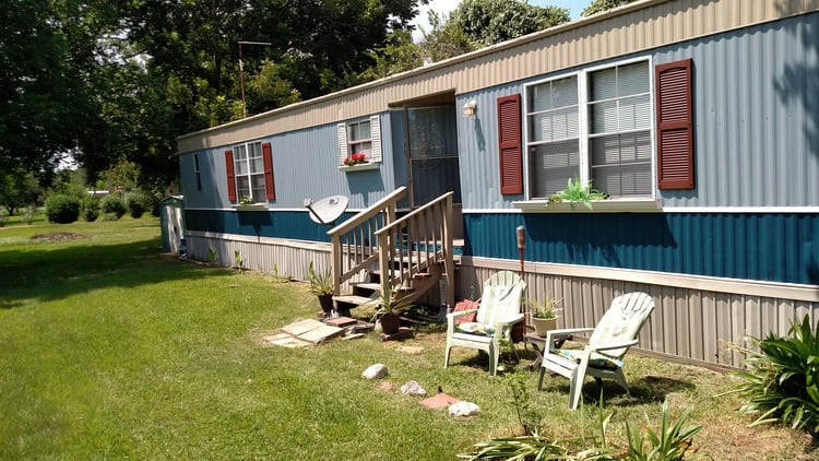Trininty Bay - Painted Metal Siding on Mobile Home
