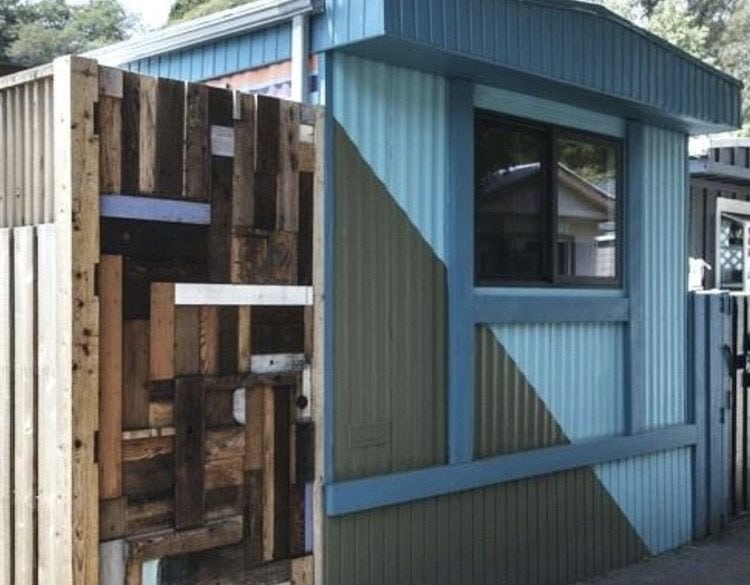 painting metal siding on a mobile home - CA Park OPT