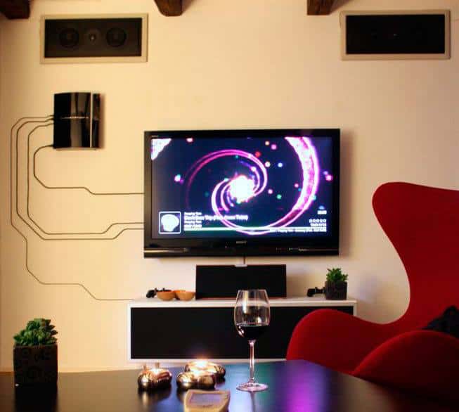 living room media center idea