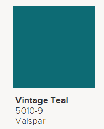 vintage teal paint color