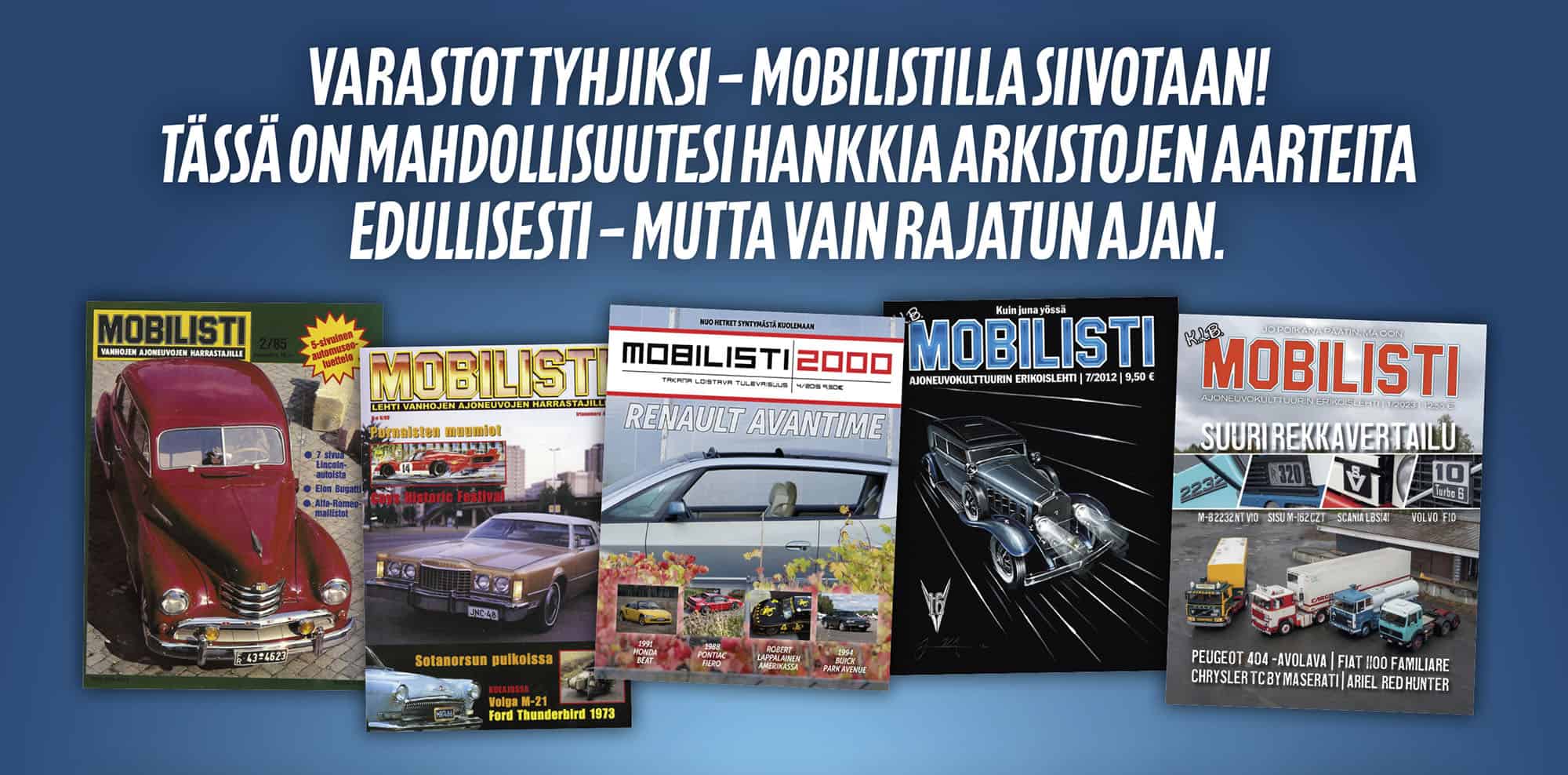 Varastot tyhjiksi – Mobilistilla siivotaan!