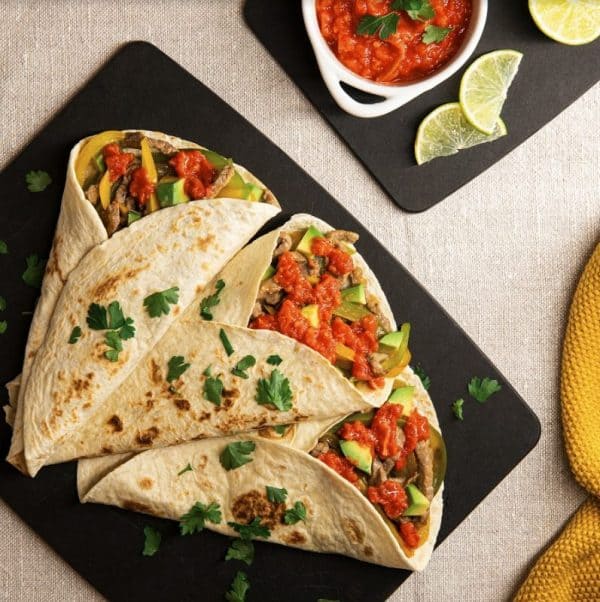 Fajitas mit Rindfleisch, Tomate und Avocado | Mutti Rezepte