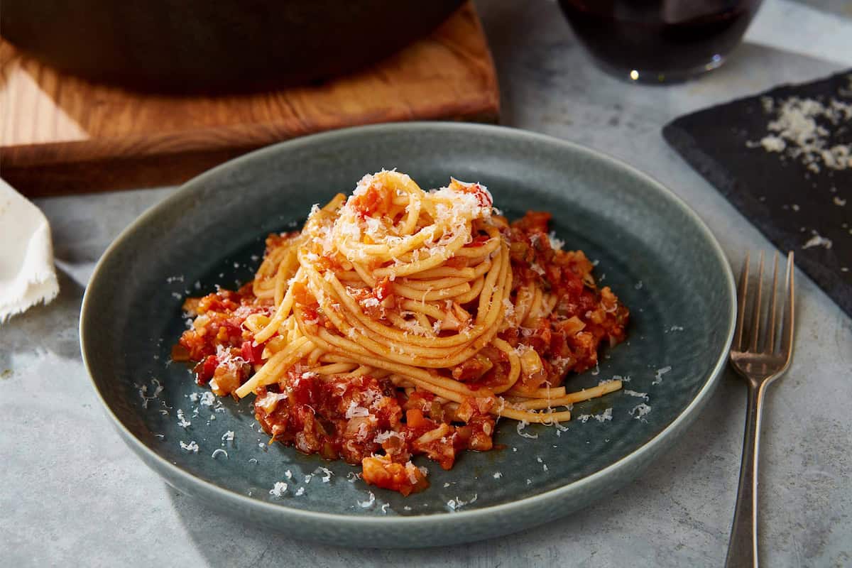 Spaghetti à la bolognaise végétale