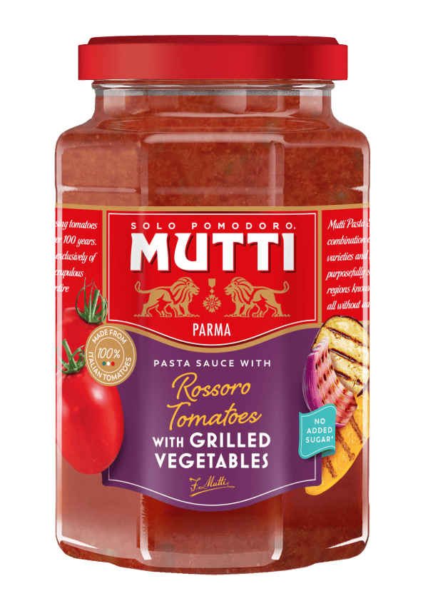 Rossoro Tomato PASTA SAUCE with Grilled Vegetables Mutti