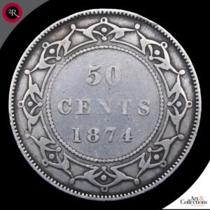 NEW FOUNDLAND 50 CENTAVOS 1874