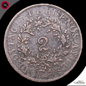 BUENOS AIRES 2 REALES 1855