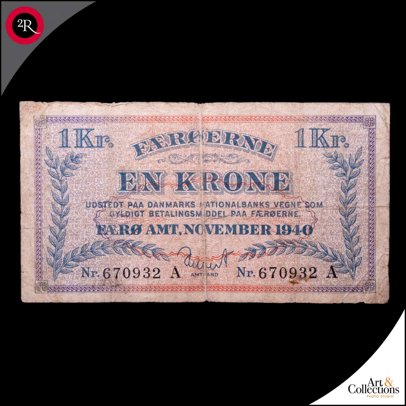 ISLA FARAOE 1940 1 KRONE