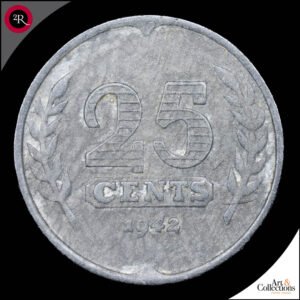 HOLANDA 25 CENTAVOS 1942