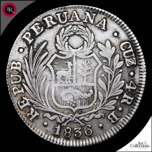 PERU CUZCO 4 REALES 1836 B