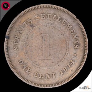 STRAITS SETTLEMENTS 1 CENTAVO 1874