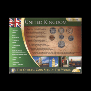 BLISTER DE INGLATERRA CON 7 MONEDAS INCLUIDAS (2008 Y 2012)