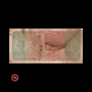 ARGENTINA ND:1883 1 PESO BANCO NACIONAL BAU#140