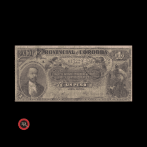 CORDOBA ARGENTINA 1 PESO 1889 BANCO PROVINCIAL DE CORDOBA S#741