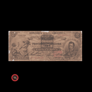 ARGENTINA 2 PESOS 1894 (BANCOS GARANTIDOS) BOT#1148 COL#119b