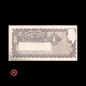 ARGENTINA (BILLETES MACROS) 50 CENTAVOS 1899 BOT#1401 COL#308a