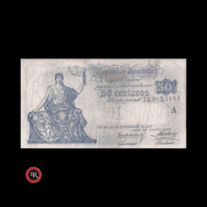 ARGENTINA 50 CENTAVOS 1925 (CAJA DE CONVERSION) BOT#1528 COL# 347b