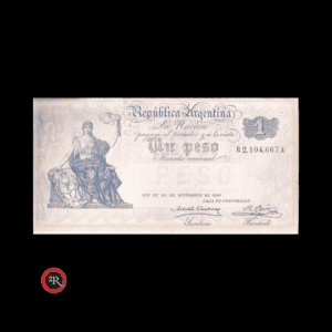 ARGENTINA (BILLETES MACROS) 1 PESO 1901 BOT#1406 COL#311b