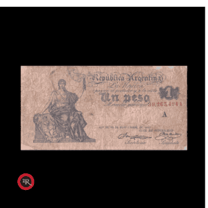 ARGENTINA (CAJA DE CONVERSION) 1 PESO 1910 BOT#1534 COL#350a