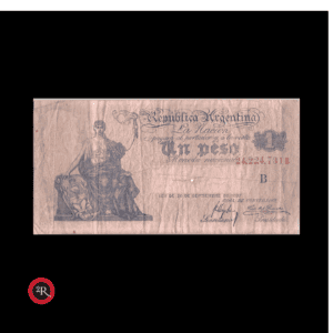 ARGENTINA (CAJA DE CONVERSION) 1 PESO 1915 BOT.1542 COL#351e