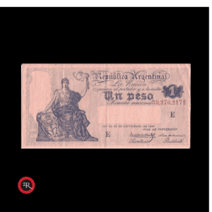 ARGENTINA 1 PESO 1931 (CAJA DE CONVERSION) BOT# 1562 COL#355