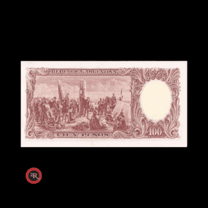 ARGENTINA 100 PESOS 1959 BOT#2054 COL#496a