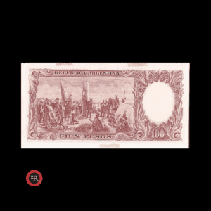 ARGENTINA 100 PESOS 1960 BOT#2057 COL#497a