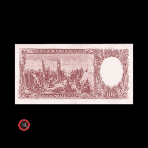 ARGENTINA 100 PESOS 1961 BOT#2058 COL#497c