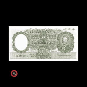 ARGENTINA 50 PESOS 1963 BOT#2011 COL#480c