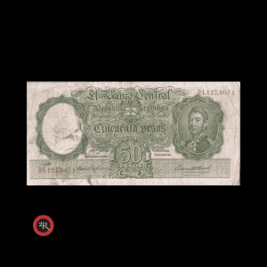 ARGENTINA 50 PESOS 1942 BOT#1974 COL#467a