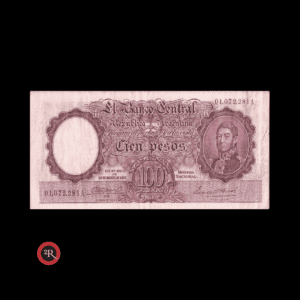 ARGENTINA 100 PESOS 1944 BOT#2031 COL#487b