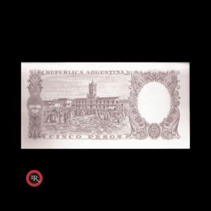 ARGENTINA 5 PESOS 1960 BOT#1919 COL#445a