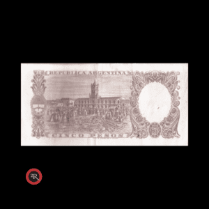 ARGENTINA 5 PESOS 1960 BOT#1923 COL#447a