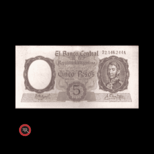 ARGENTINA 5 PESOS 1962 BOT#1925 COL#447c