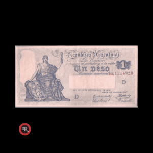 ARGENTINA 1 PESO 1927 (CAJA DE CONVERSION) BOT#1557 COL#354b