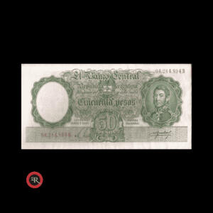 ARGENTINA 50 PESOS 1955 BOT#1991 COL#473