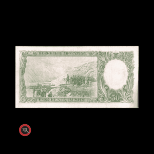 ARGENTINA 50 PESOS 1960 BOT#2001 COL#477a