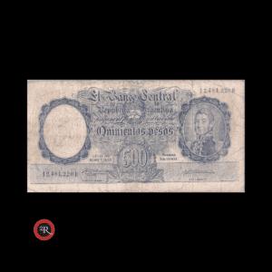 ARGENTINA 500 PESOS 1957 BOT#2102 COL#515b