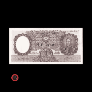 ARGENTINA 1000 PESOS 1962 BOT#2154 COL#534d