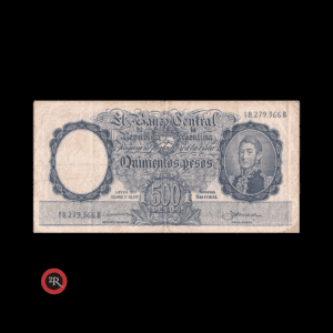 ARGENTINA 500 PESOS 1959 BOT#2106 COL#516c