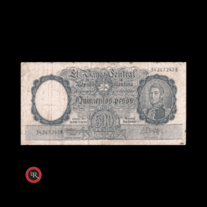 ARGENTINA 500 PESOS 1961 BOT#2109 COL#517b