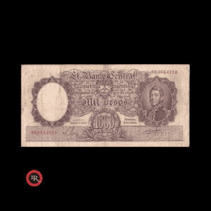 ARGENTINA 1000 PESOS 1955 BOT#2138 COL#528a