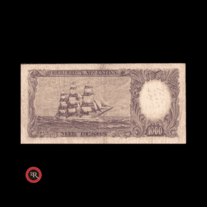 ARGENTINA 1000 PESOS 1955 BOT#2138 COL#528a