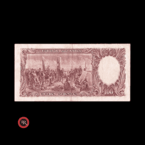 ARGENTINA 100 PESOS 1949 BOT#2038 COL#490a