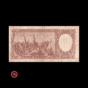 ARGENTINA 100 PESOS 1962 BOT#2062 COL#498a